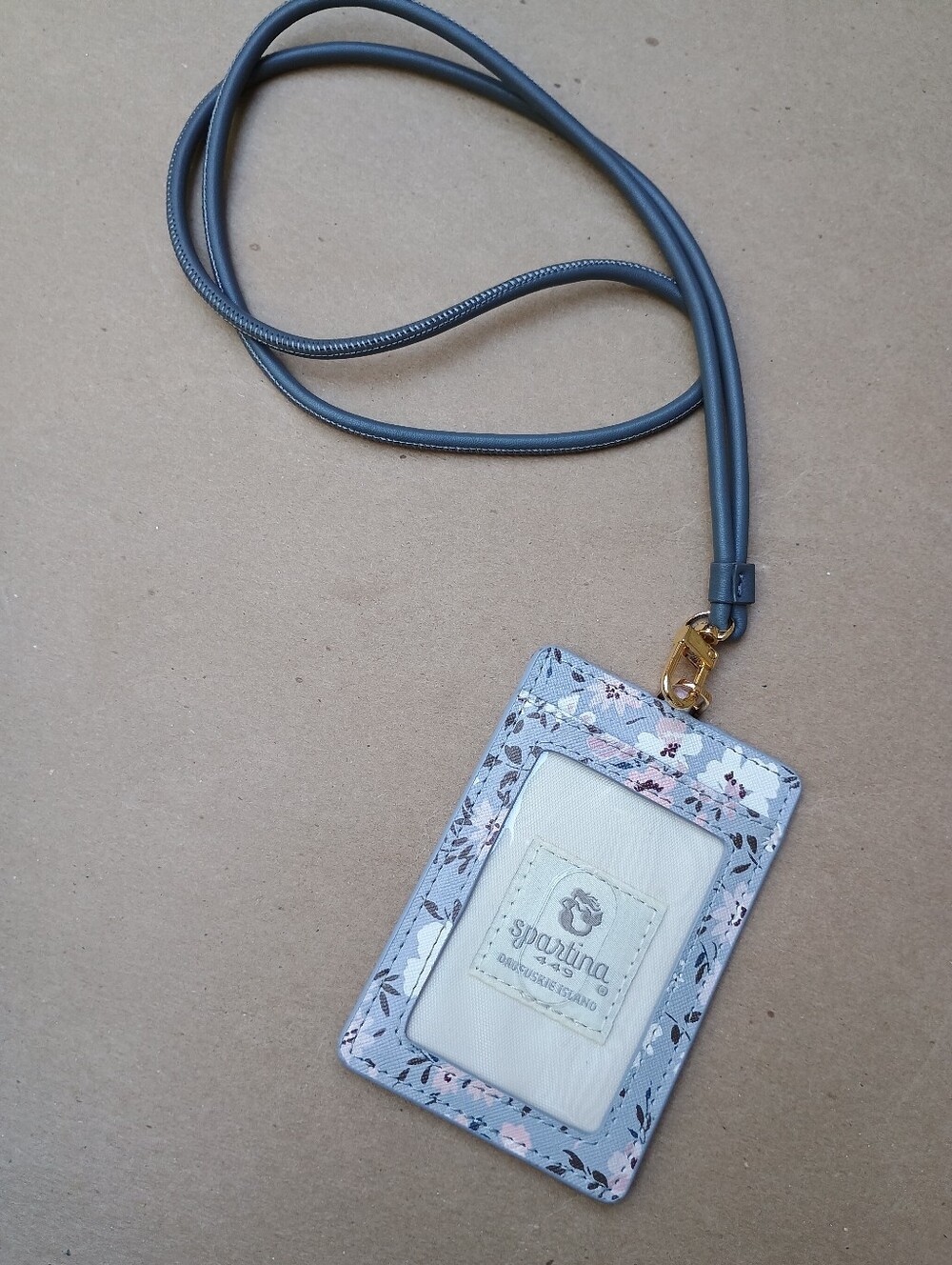 Spartina Floral ID Lanyard Badge Holder